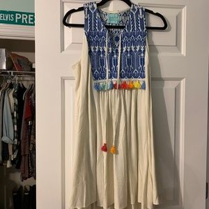 Judith March shift dress with tassles